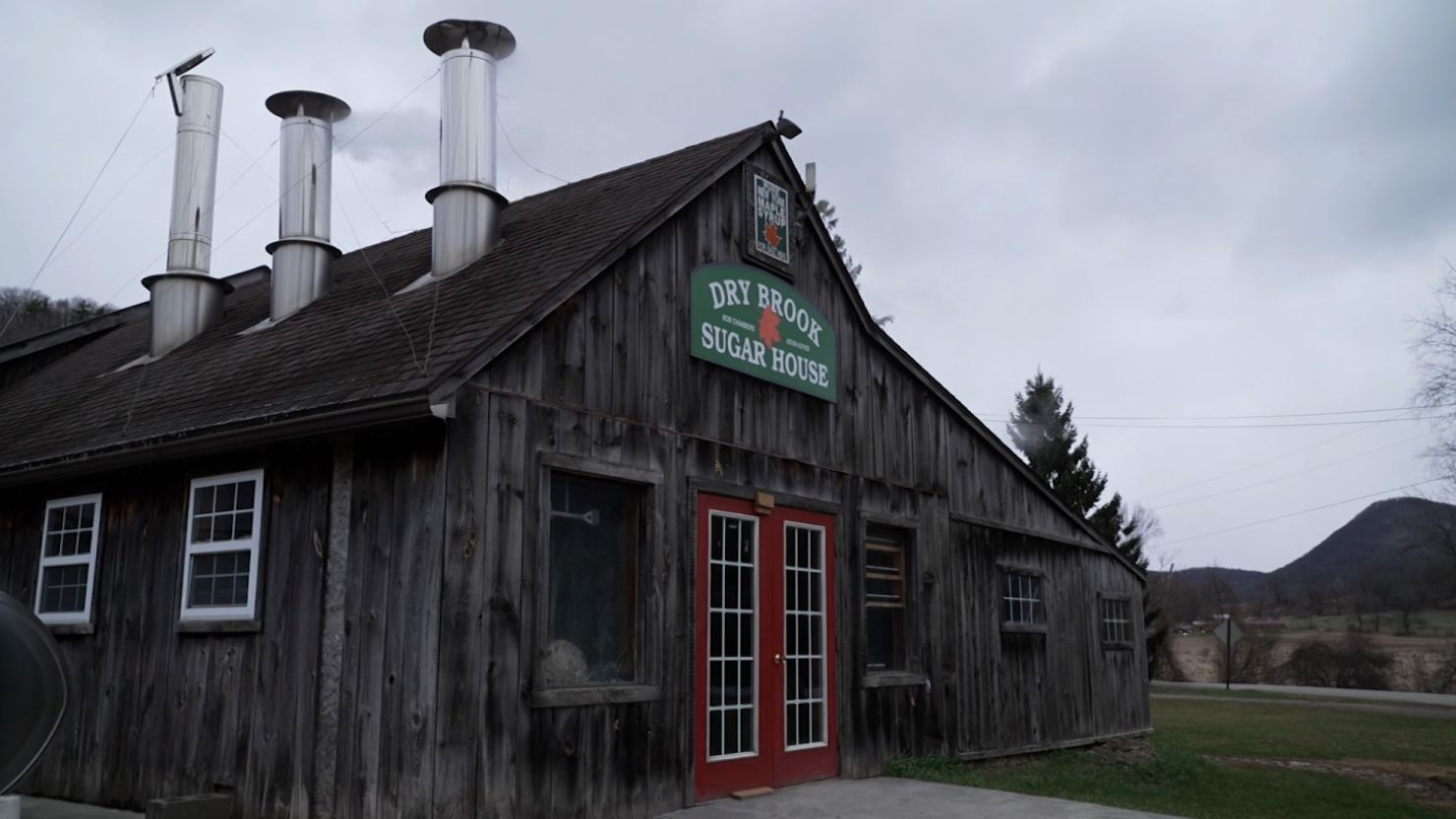 The exterior of Dry Brook Sugar House in Salem, New York on April 8.