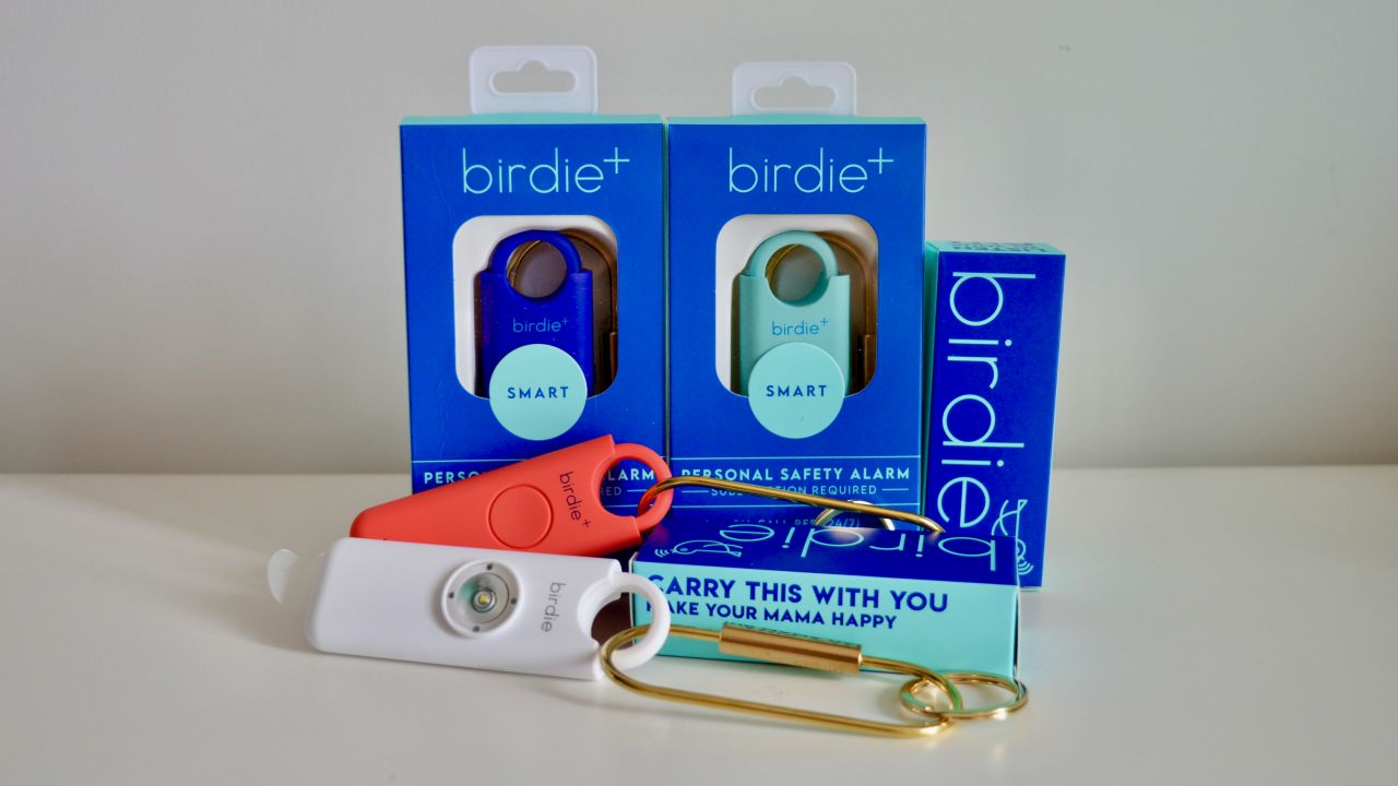 A photo of the Birdie Original and Birdie+ devices on a white table