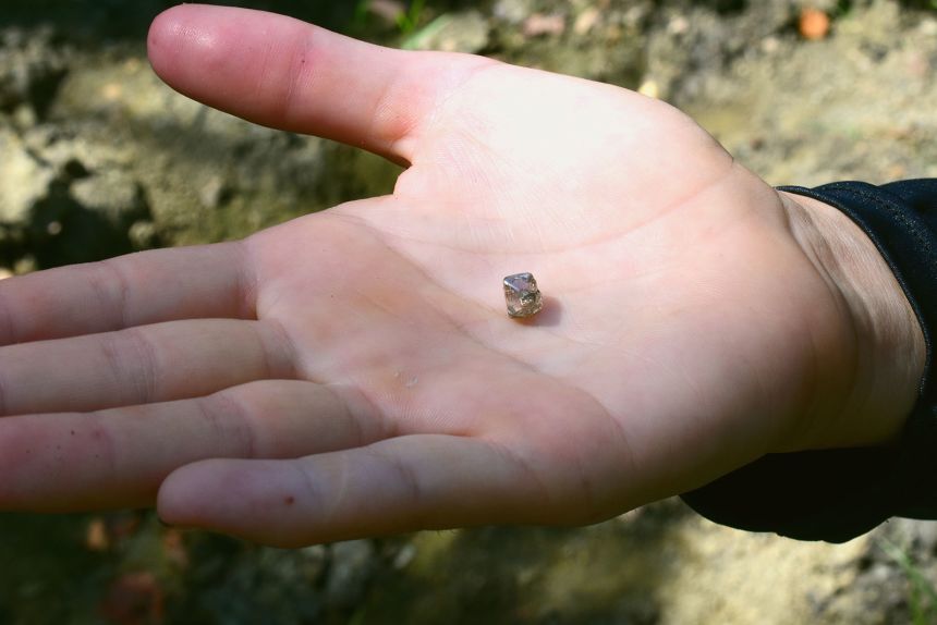 Fox's diamond was the third‑largest found at the park so far this year.