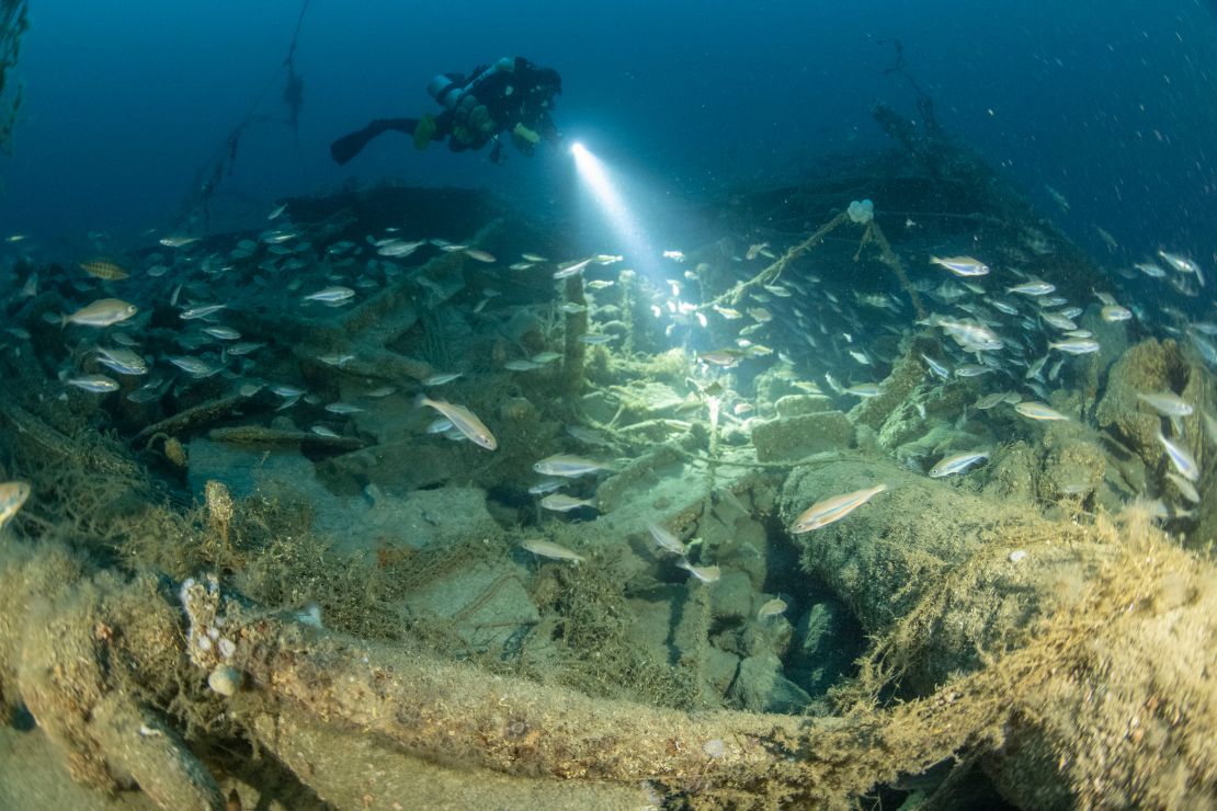 The wreck was found at a depth of 246ft in the English Channel, around 30 miles south-east of Plymouth.