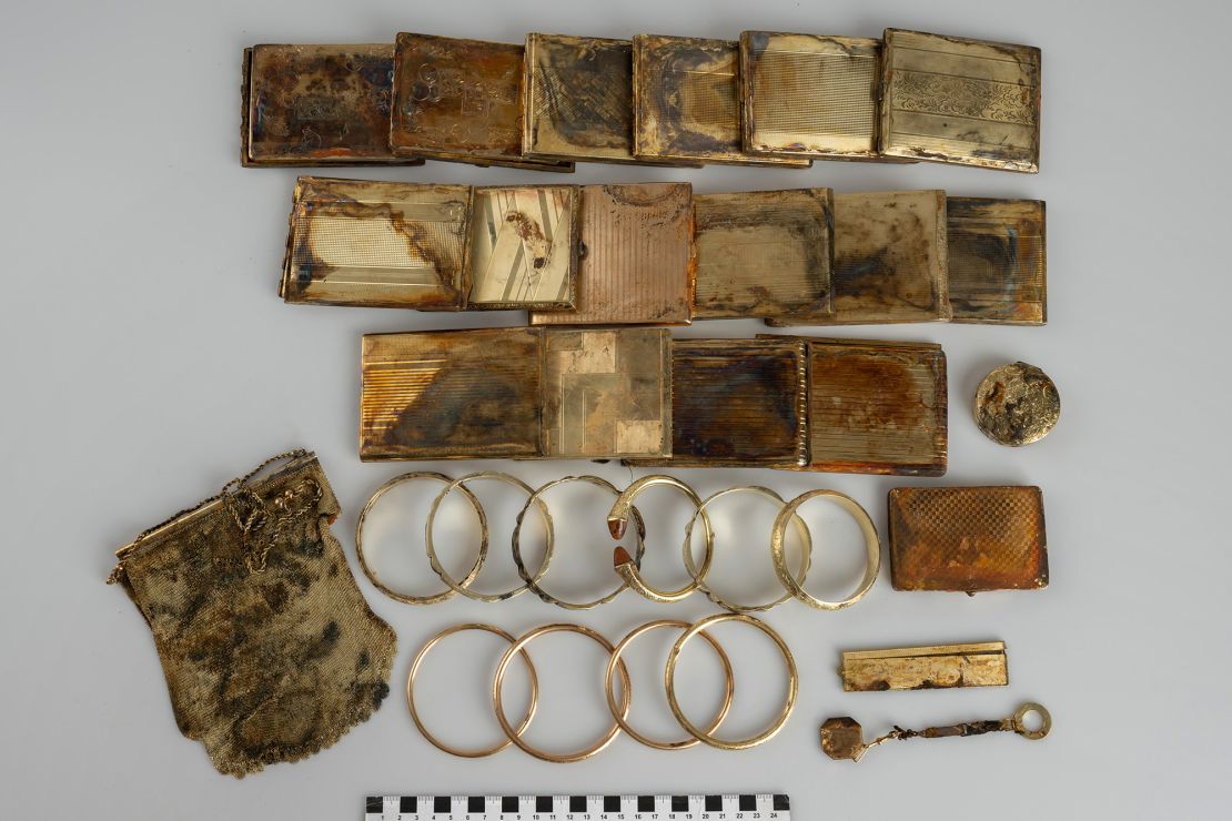 Some of the cigar boxes are still shut, and the exact composition of the metal is yet to be determined.