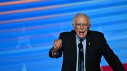 Sen. Bernie Sanders, pictured at the 2024 Democratic National Convention in Chicago, hammered the CEO of drugmaker Novo Nordisk on Tuesday in a hearing on the price of its medicines.