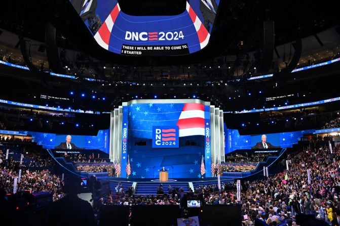 Clinton started his speech <a href="https://www.cnn.com/politics/live-news/dnc-democratic-national-convention-08-21-24#h_15f26bbe1a861b721a034d8df8cb0702">by thanking President Joe Biden</a> for his service to the country. He said Biden’s decision to step aside from the reelection race will enhance his legacy.