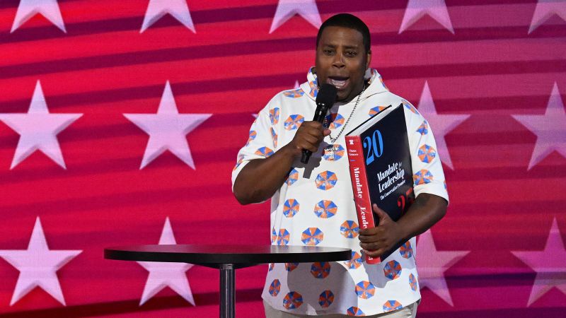 “SNL” star Kenan Thompson criticizes Project 2025 guidelines at DNC