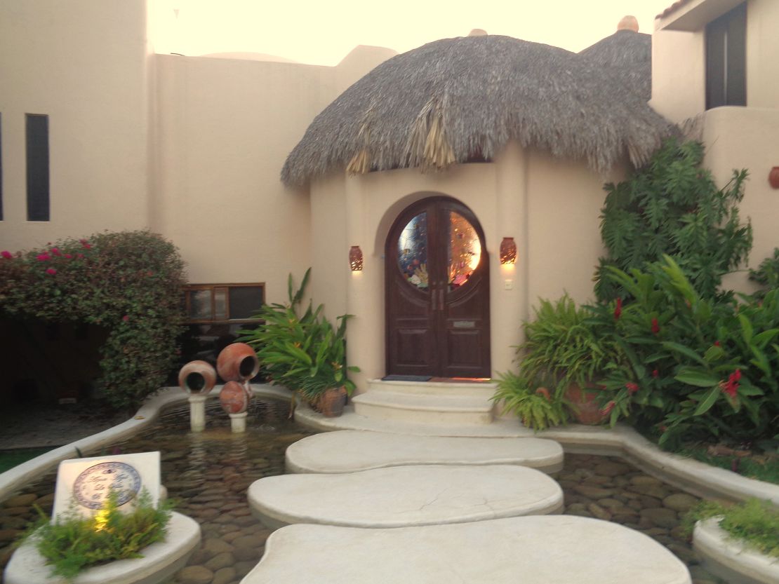 The front entrance of Rick and Brooke Gazer’s B&B in Huatulco, Mexico.