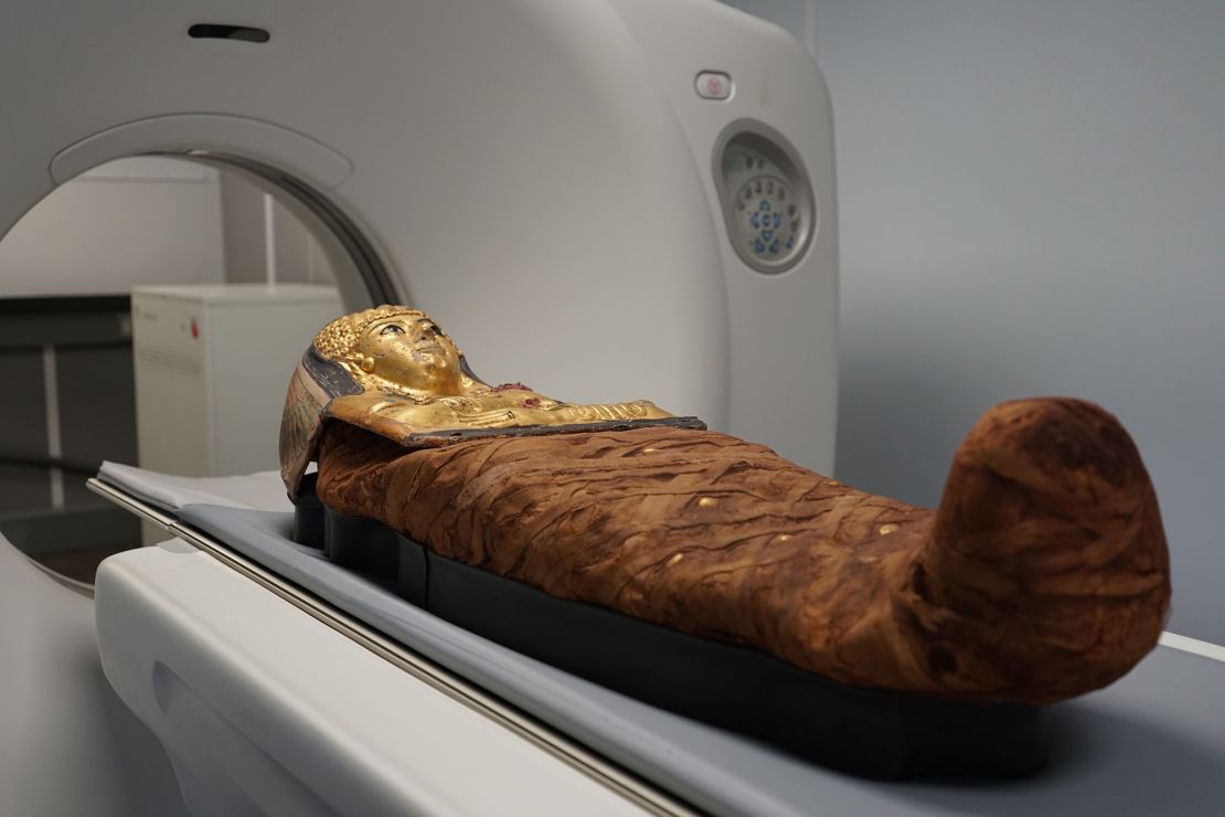 Museum scientists are hoping to learn more about the mummified individuals through the scans, including their sex and age.