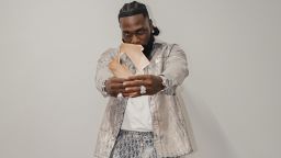 Nigerian Afrobeats superstar Burna Boy celebrates his latest history-making feat, topping the UK albums chart in September 2023.
