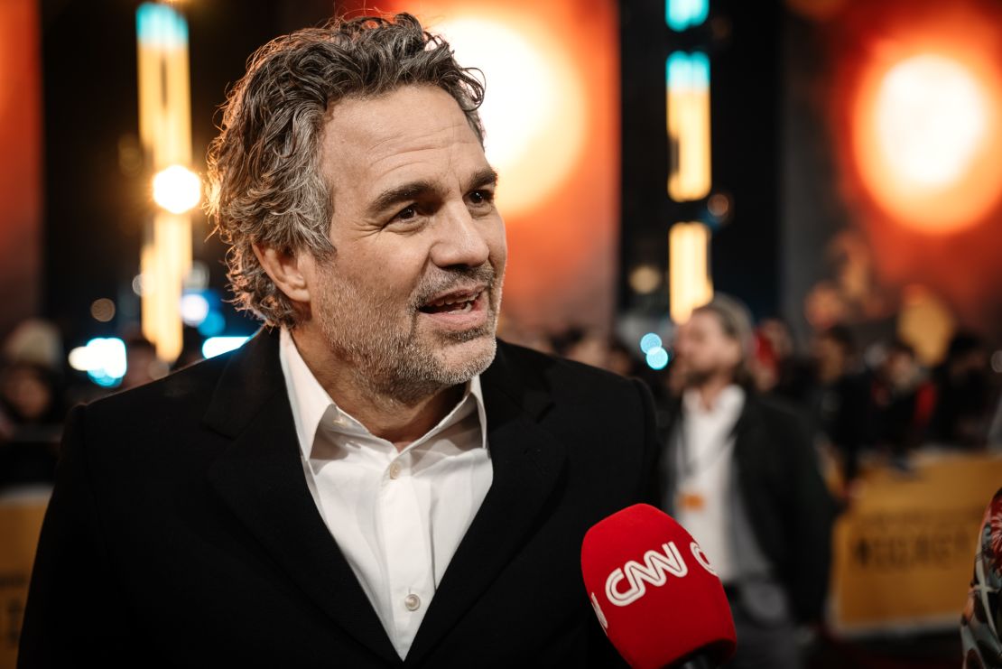 Mark Ruffalo plays a villainous politician in "Mickey 17" and told CNN he drew upon a range of real world despots to form the character.
