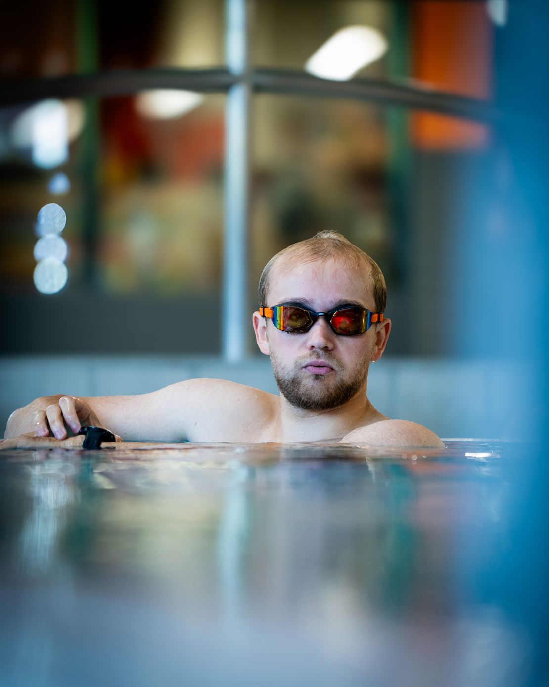 Swimming allowed Monger to feel totally free.