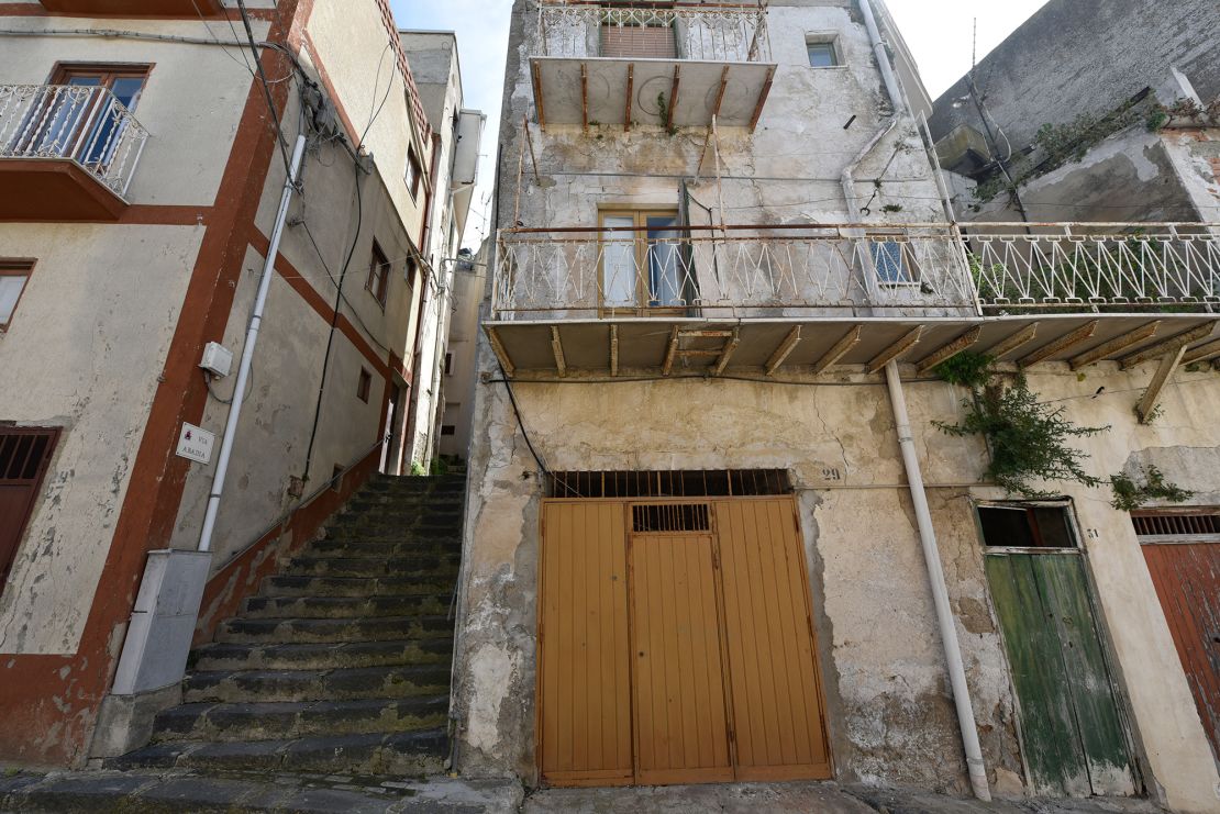 This dwelling in the town of Sutera is among the properties on sale for one euro.
