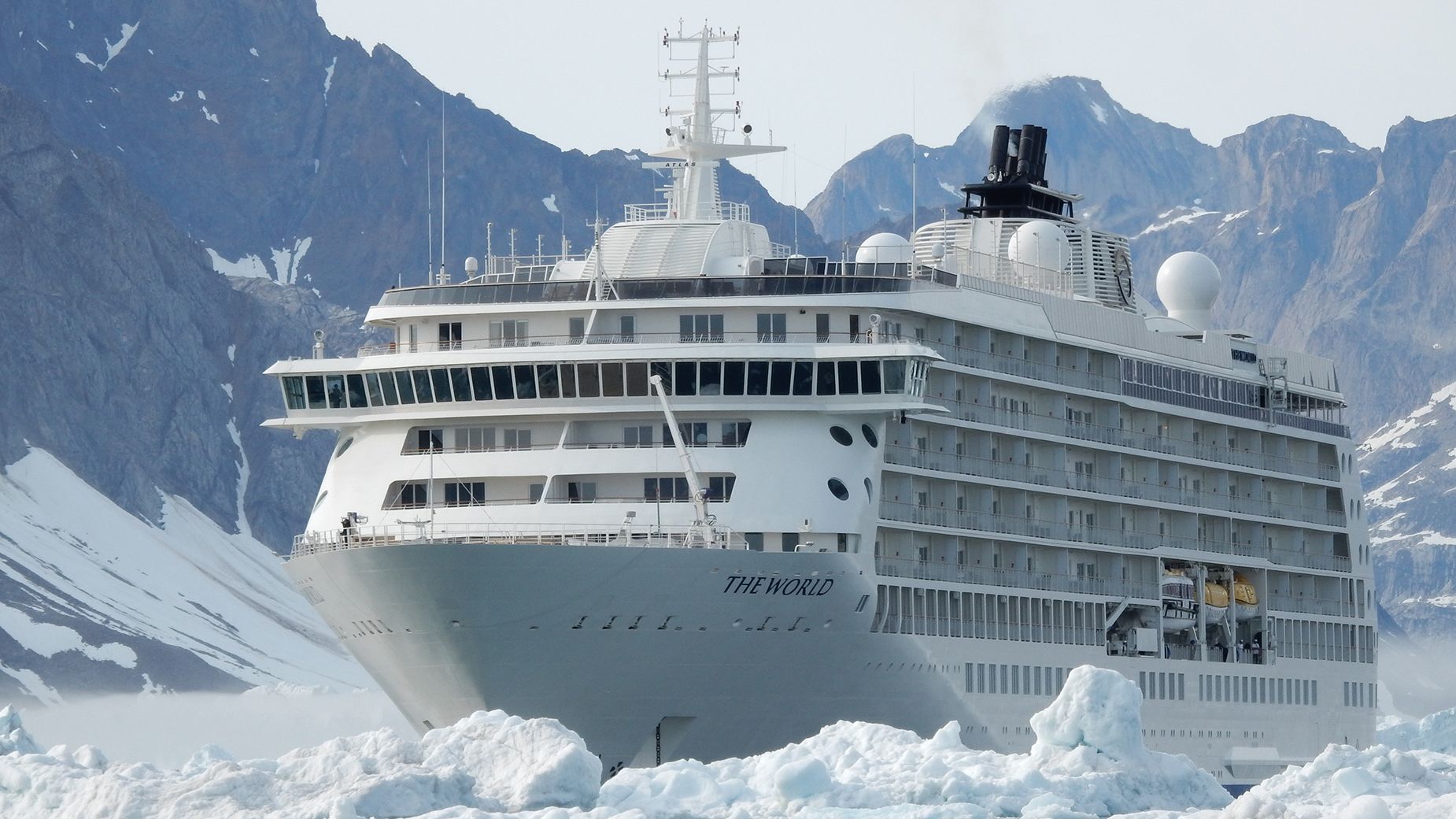 The World is an exclusive private residential ship that circumnavigates the world’s oceans.