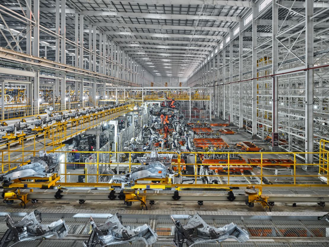 The Canadian photographer said the BYD plant had a “cathedral-esque” quality.