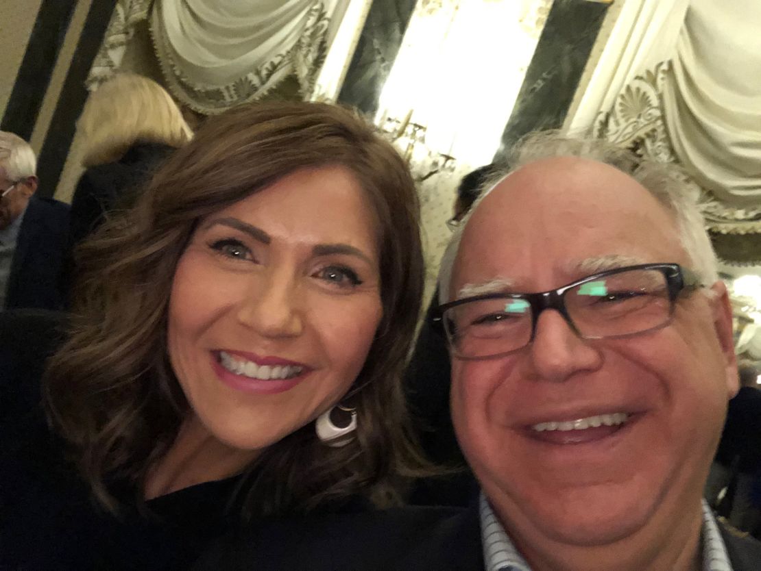 Tim Walz and Kristi Noem as soon as had a heat running courting. Now it’s long past ice-cold | The Gentleman Report Politics