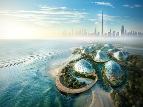 This isn't URB's first design for a greener Dubai. Its other futuristic concepts include <a href="https://www.cnn.com/travel/dubai-mangroves-design-spc/index.html">Dubai Mangroves</a> (pictured in this render) — a project that aims to plant 100 million mangroves along a 70-kilometer (43-mile) stretch of Dubai's shoreline.