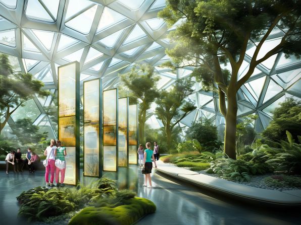 A botanical museum would educate visitors about the role of plants in our ecosystems, with a special focus on the various species of mangroves.