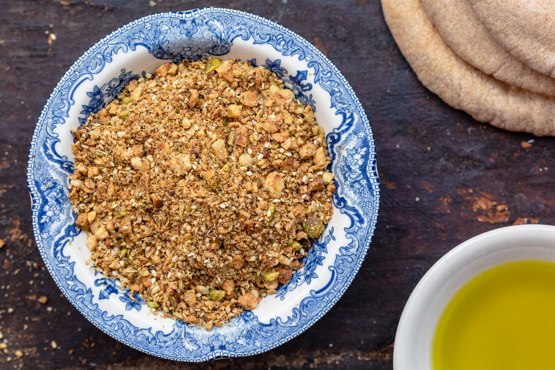 Dukkah, a blend of nuts, seeds and warm spices, makes a savory, crunchy topping on everything from soups to salads.