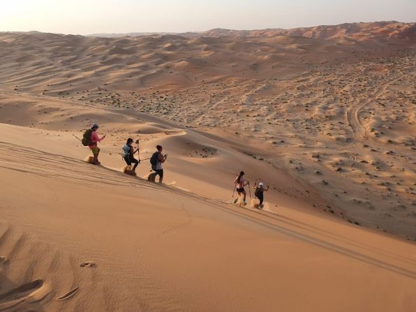 UAE Trekkers’ hikes cater to all skill levels and include a specialist sunset hike across Liwa Oasis in Abu Dhabi, a location used for filming “Dune Part Two.”