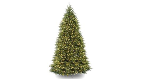 Beachcrest Home Dunhill Fir 10-Foot Green Fir Artificial Pre-Lit Christmas Tree