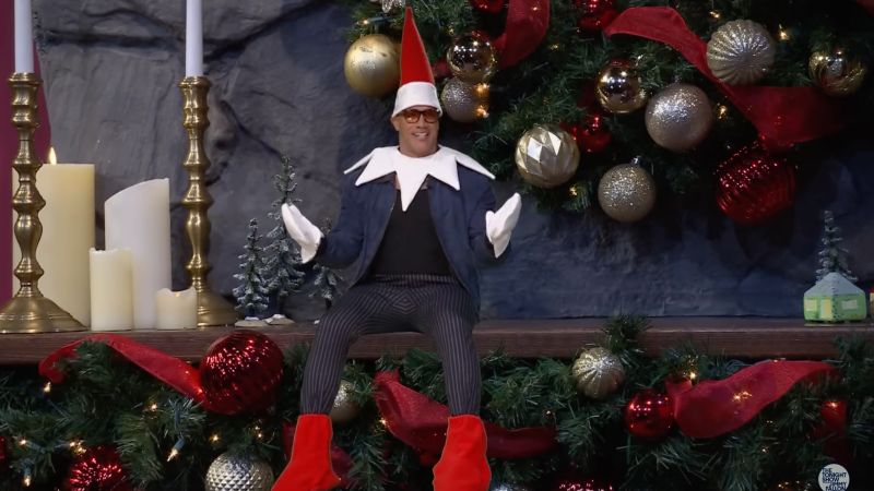 Dwayne ‘The Rock’ Johnson answers holiday questions as an Elf on the Shelf | CNN