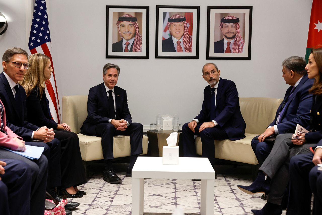 Secretary Blinken, Foreign Minister Sameh Shoukry, and Jordanian Deputy  Prime Minister and Foreign Minister Ayman Safadi At a Joint Press  Availability - U.S. Embassy in Egypt