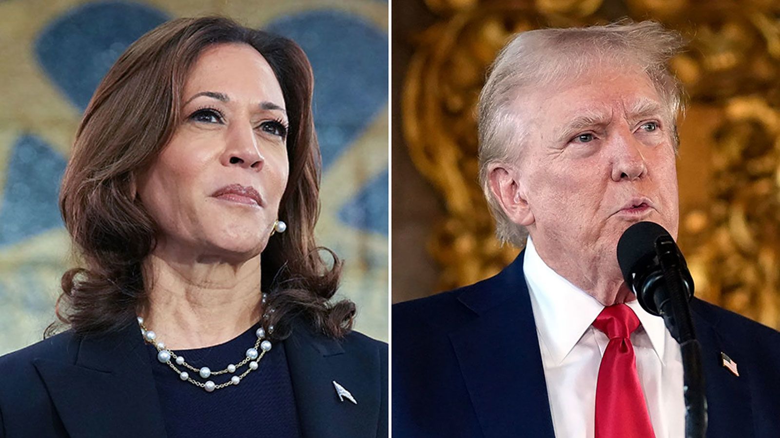 Kamala Harris y Donald Trump son candidatos a la Presidencia de Estados Unidos. Foto: CNN.   