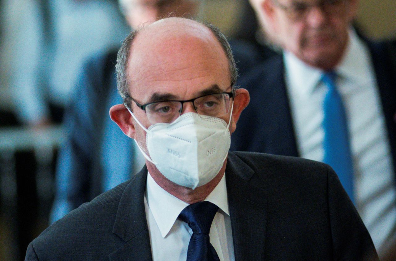 Donald Bender arrives at the courthouse in New York on Tuesday.