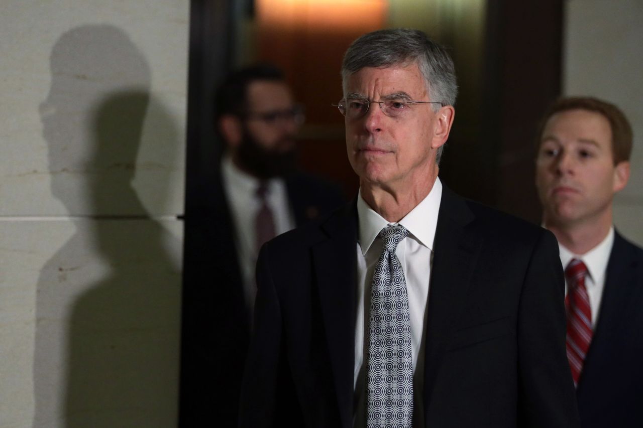 Bill Taylor arriving on Capitol Hill on October 22, 2019.