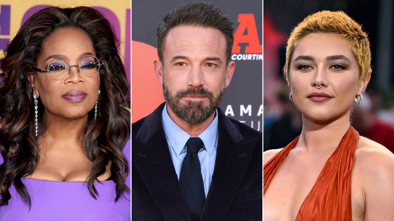 Oprah Winfrey, Ben Affleck and Florence Pugh. 