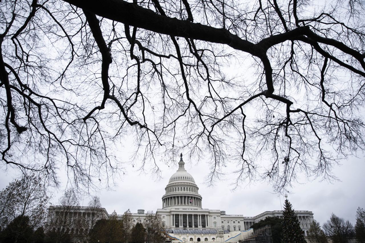 The US Capitol is photographed on Dec. 14 in Washington DC.