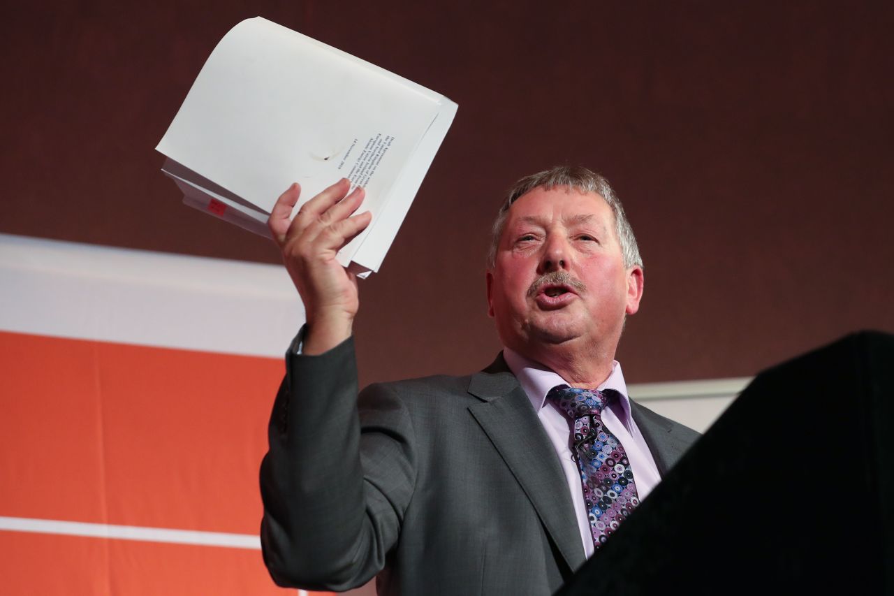 The DUP's Westminster leader Sammy Wilson.