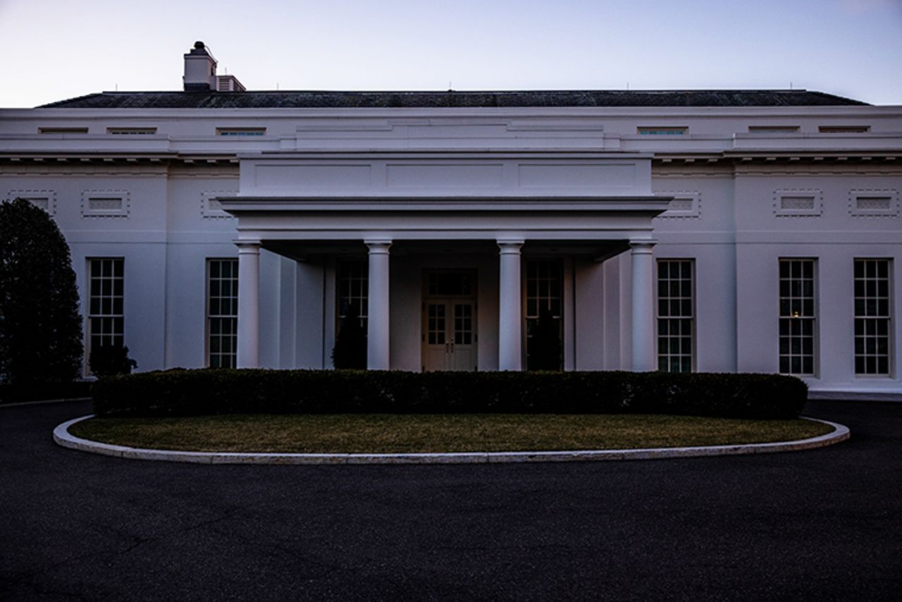 The West Wing of the White House on the morning of President Joe Biden's first full week in office on January 24, 2021 in Washington, DC.