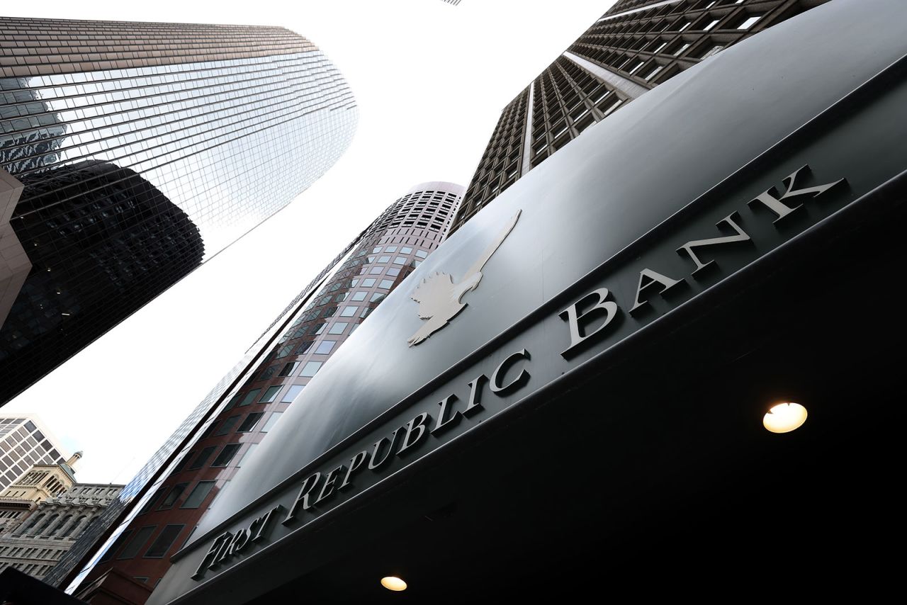 An exterior view of the First Republic Bank headquarters on March 13 in San Francisco, California. 