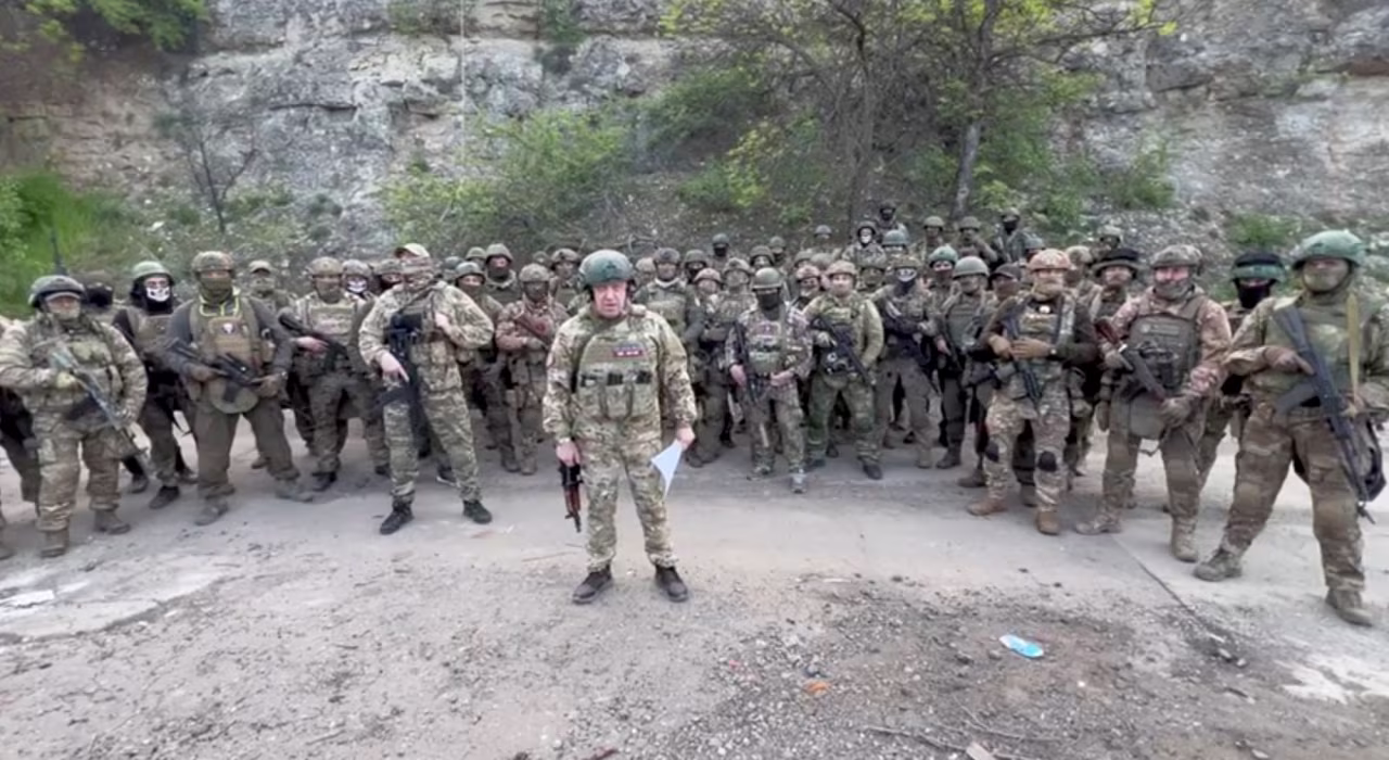Founder of the Wagner private mercenary group, Yevgeny Prigozhin, makes a statement in a video released on Friday.