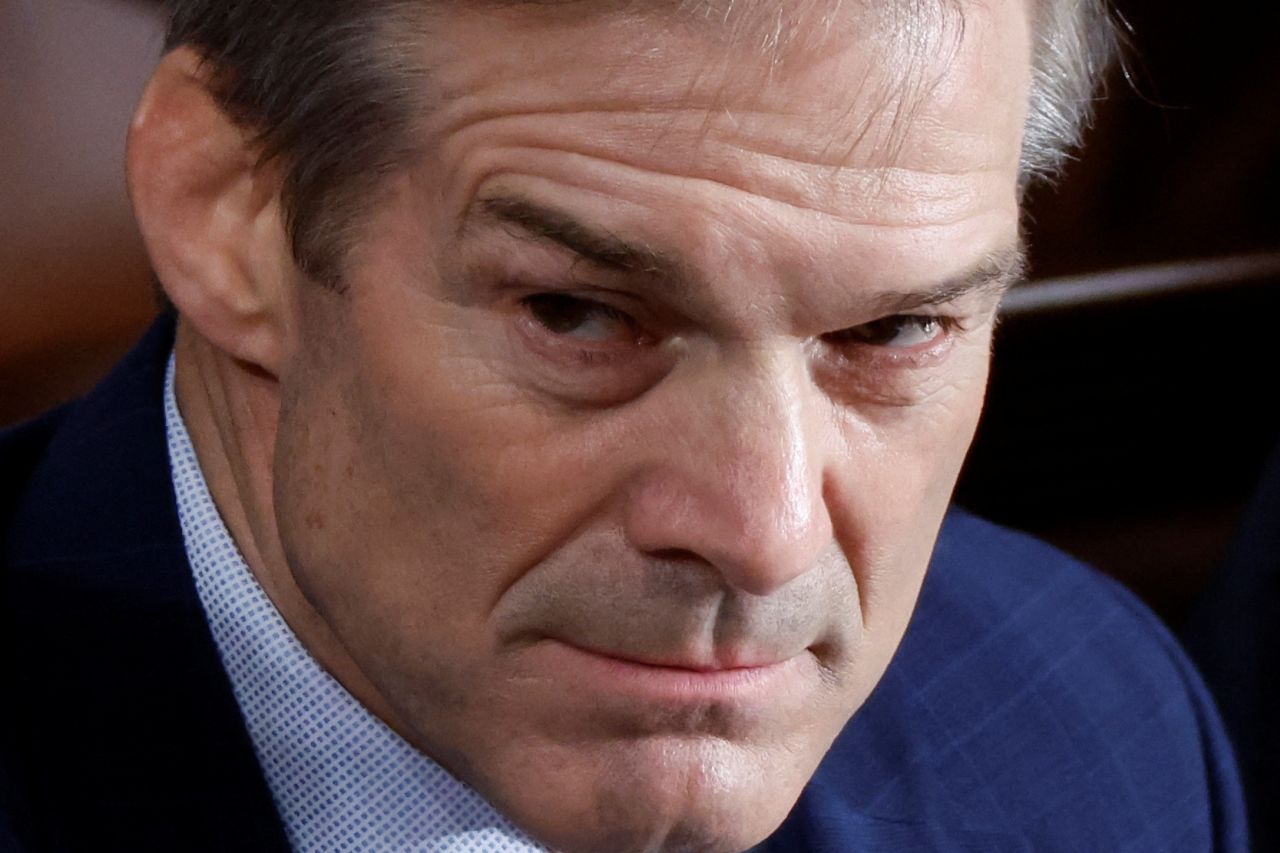 Rep. Jim Jordan listens to votes being cast during the third round of voting for House Speaker at the Capitol on Friday.