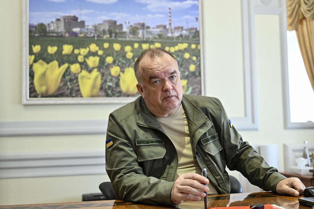 President of Ukraine's nuclear energy agency Energoatom Petro Kotin in Kyiv, Ukraine, on September 9.