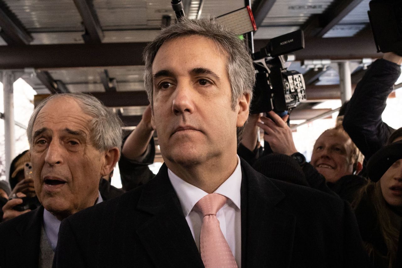 Former Trump Attorney Michael Cohen is seen in New York in March.