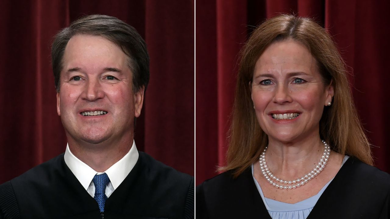 Justice Brett Kavanaugh and Justice Amy Coney Barrett. 