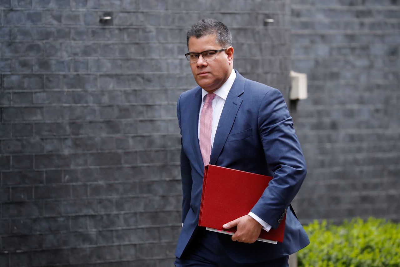 Britain's Business Minister Alok Sharma arrives at 10 Downing Street in London on March 17, ahead of a Cabinet meeting. 