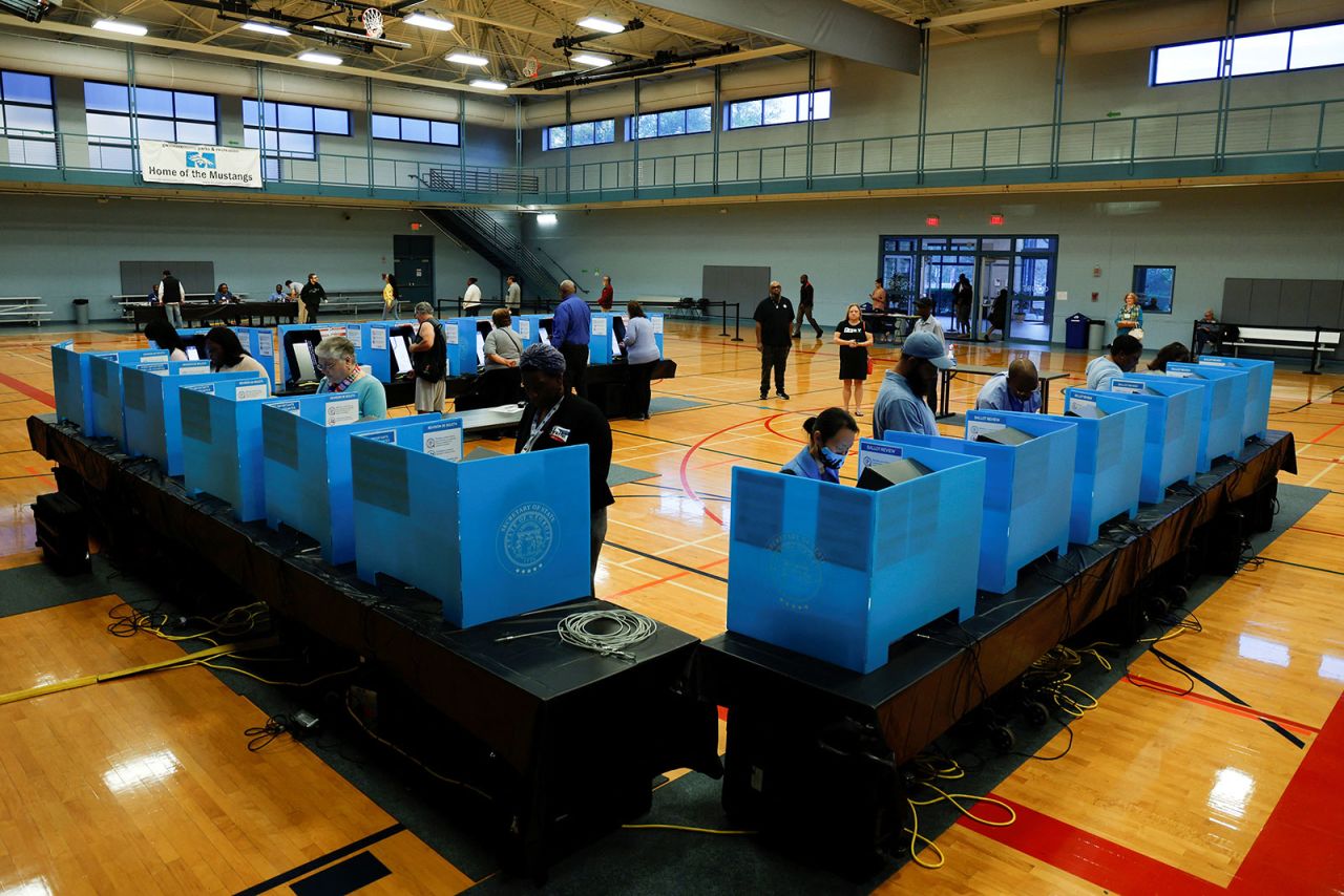 Voters in Gwinnett County, Georgia, cast their ballots on Tuesday.