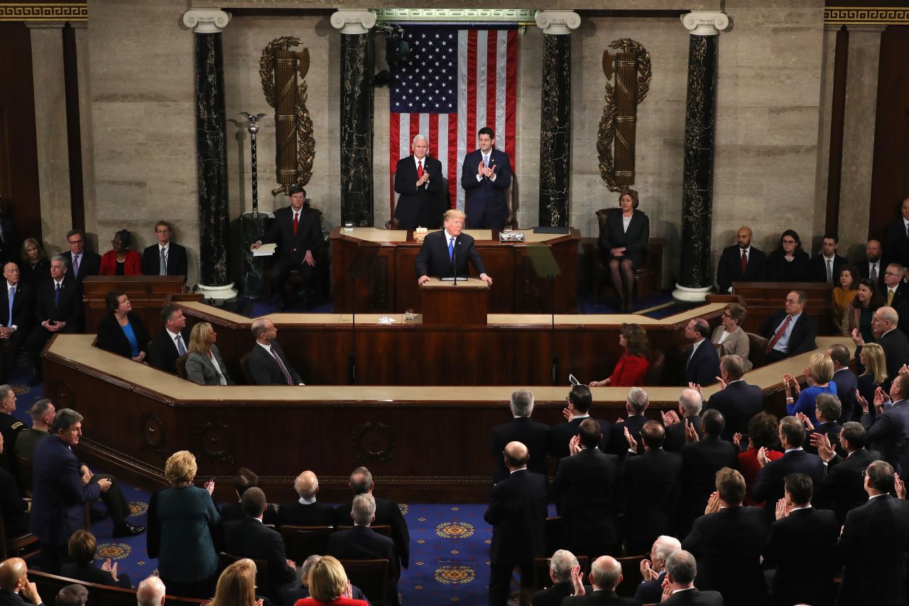 Trump delivers his 2018 State of the Union on Jan. 30, 2018