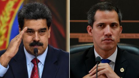 Incumbent President Nicolas Maduro and opposition leader Juan Guaido.