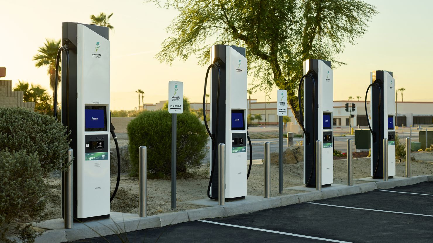 Electrify America EV chargers in California,