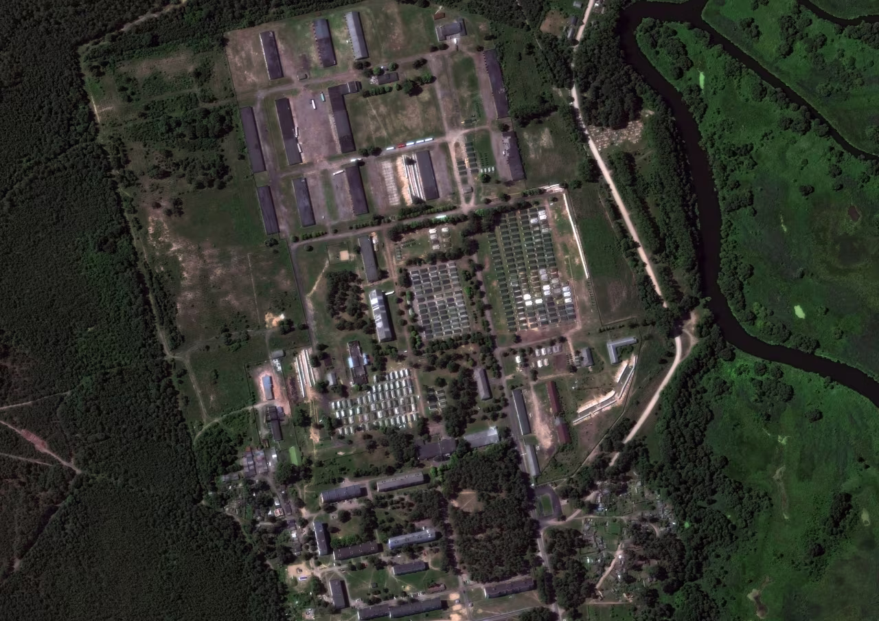 Overview of Tsel garrison, Belarus, on July 16.