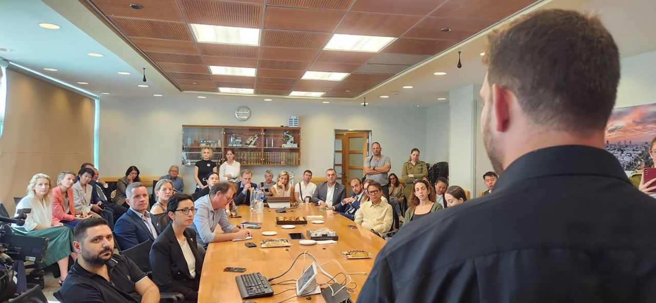 Survivors of the Nova festival being treated at the Tel Aviv Sourasky Medical Center shared their experiences with ambassadors and dignitaries from 30 different countries.??