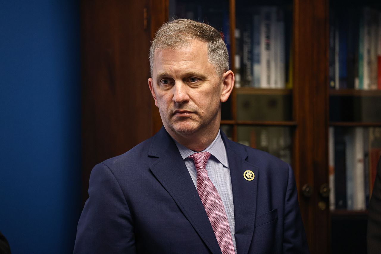 Rep. Sean Casten attends a news conference in Washington, DC, on March 6. 