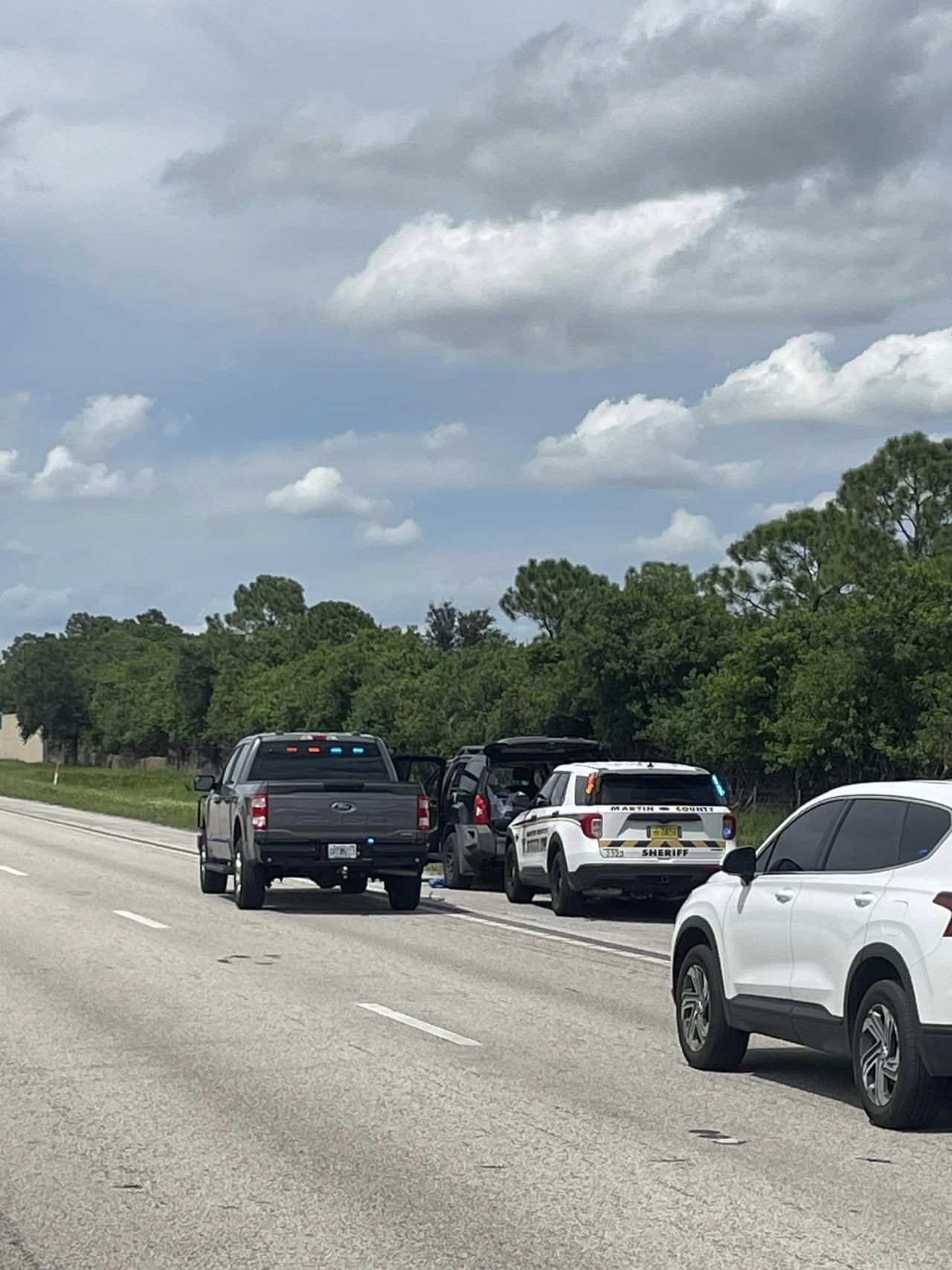 The Martin County Sheriff’s Office posted this photo on Facebook on September 15, writing that they have “stopped a vehicle and taken a suspect into custody" that authorities believe is connected to the incident at Trump International Golf Club in West Palm Beach, Florida.