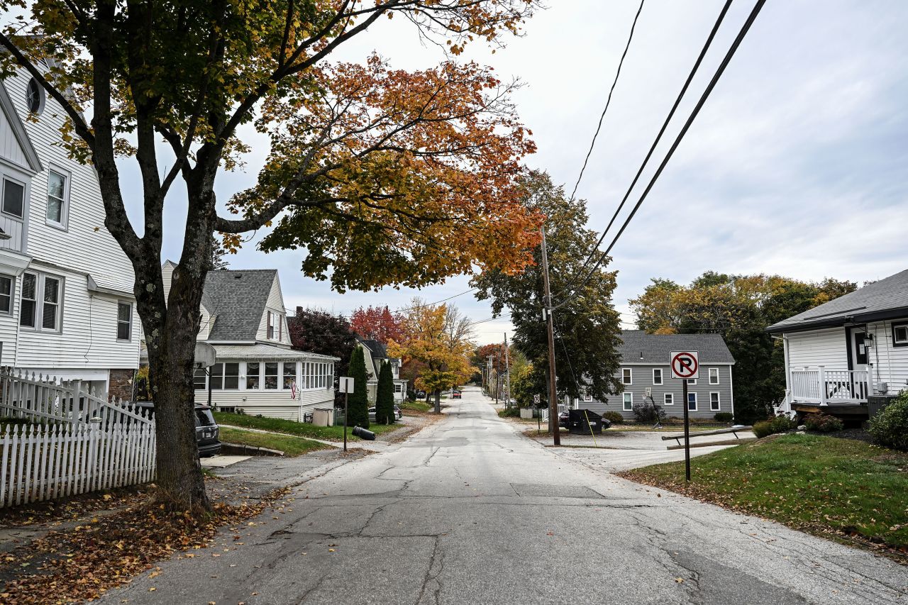 Lewiston's streets are empty during a shelter-in-place order on Thursday.