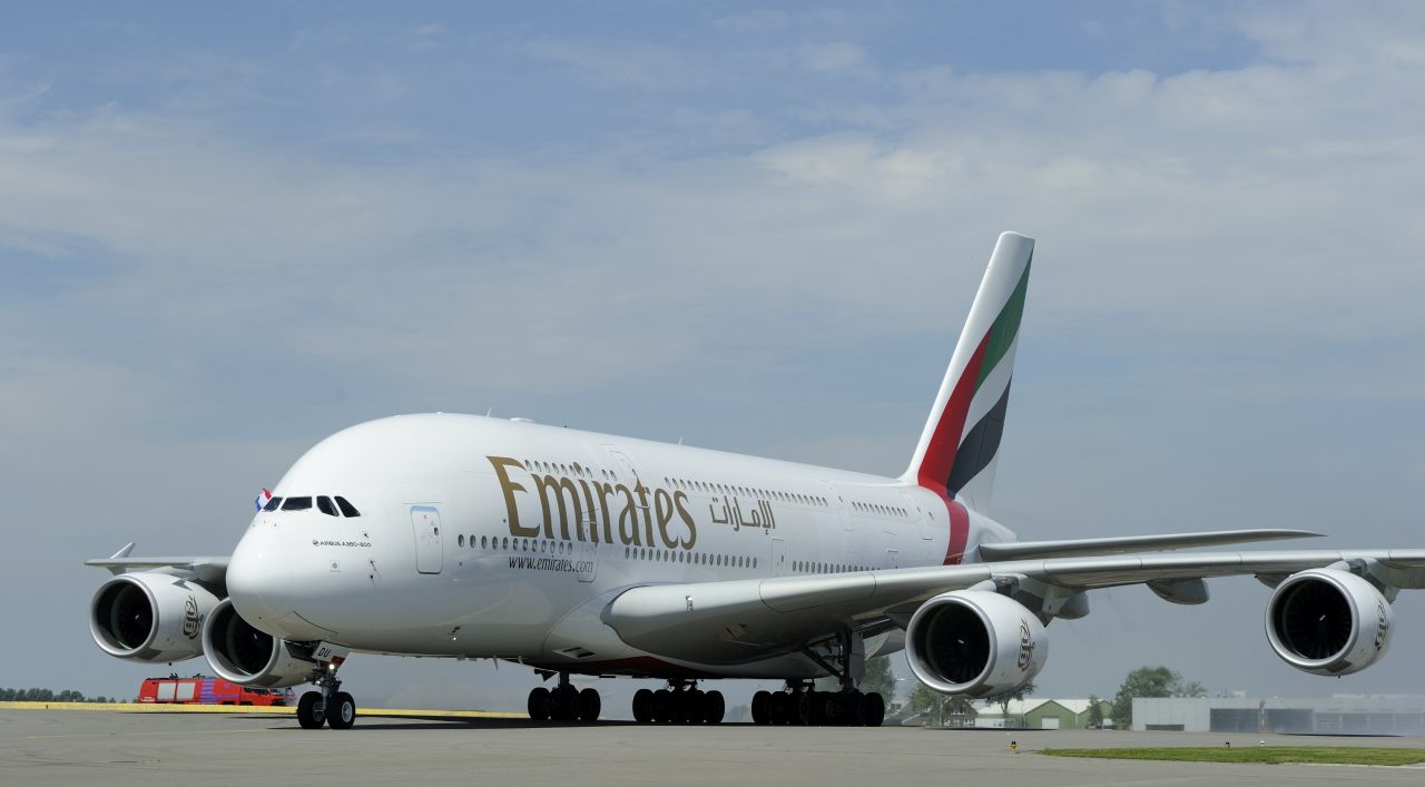 An Emirates Airline's airbus A380