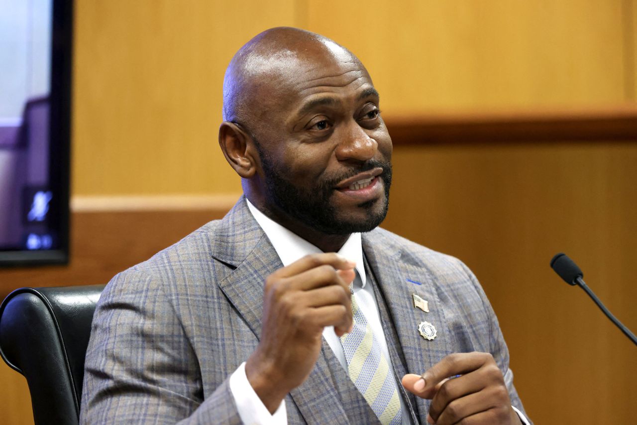 Fulton County Special Prosecutor Nathan Wade speaks during a hearing in the case of State of Georgia v. Donald John Trump at the Fulton County Courthouse in Atlanta, Georgia, on February 15.