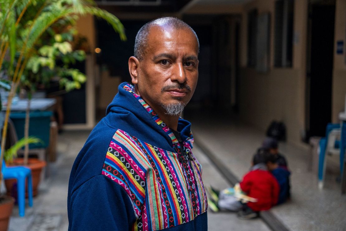 Orlando Chajchic, who was deported back to Guatemala after 20 years in Texas, is photographed in Guatemala City on Wednesday.